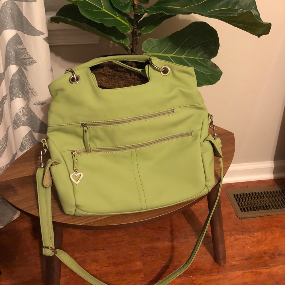 Light creen crossbody bag